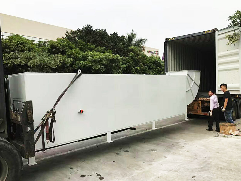 Company installation and shipping map